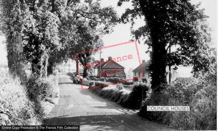 Photo of Shute, Council Houses c.1955