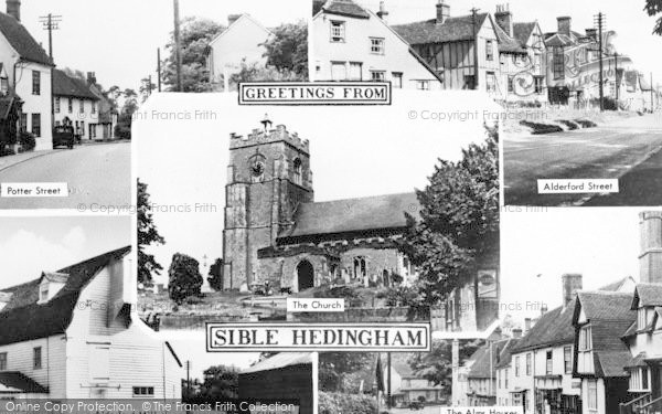 Photo of Sible Hedingham, Composite c.1960