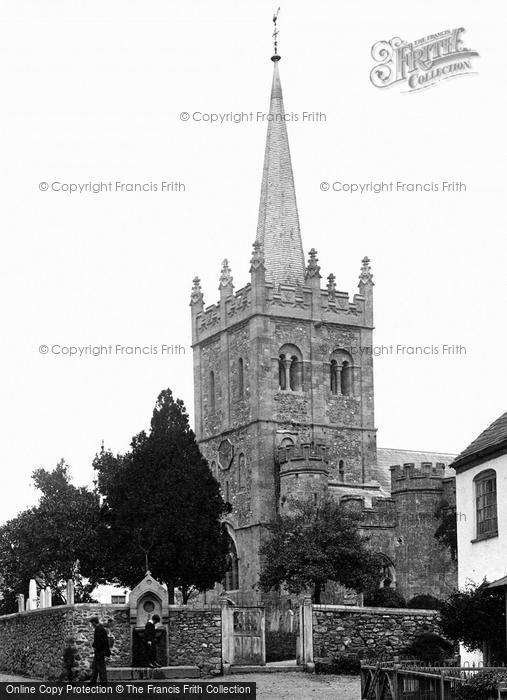 Photo of Sidbury, The Church And Pump 1906