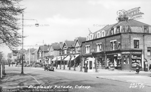 Photo of Sidcup, Longlands Parade c.1955