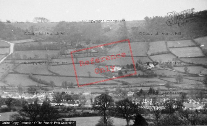 Photo of Sidford, View From Core Hill c.1955