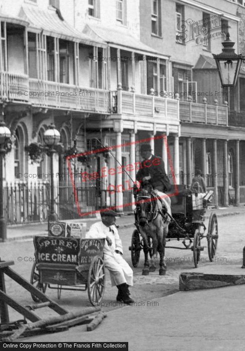 Photo of Sidmouth, An Ice Cream Man, The Esplanade 1918