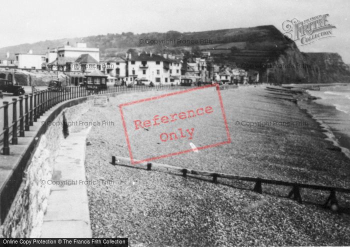 Photo of Sidmouth, Beach From West c.1950