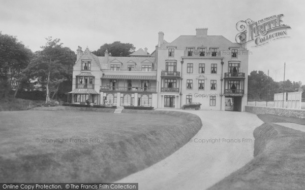 Photo of Sidmouth, Belmont Hotel 1925