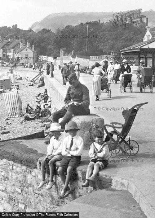 Photo of Sidmouth, Boys At The Seaside 1918