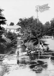 Children At The Ford, Milford Road 1918, Sidmouth