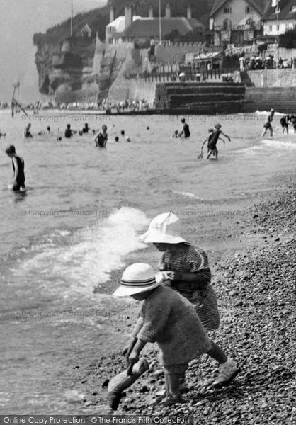Photo of Sidmouth, Children On The Beach 1924