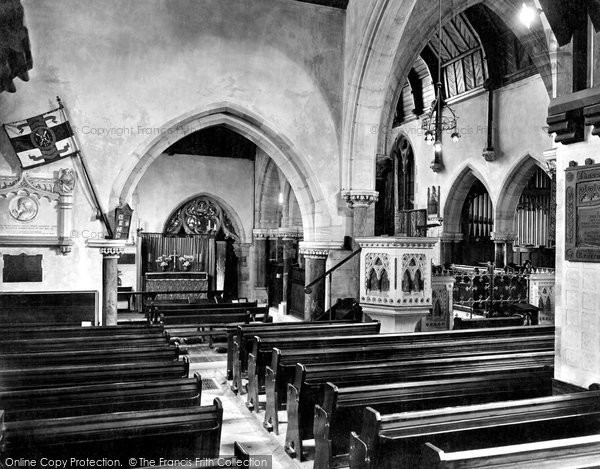Photo of Sidmouth, Church Chapel, Interior 1928