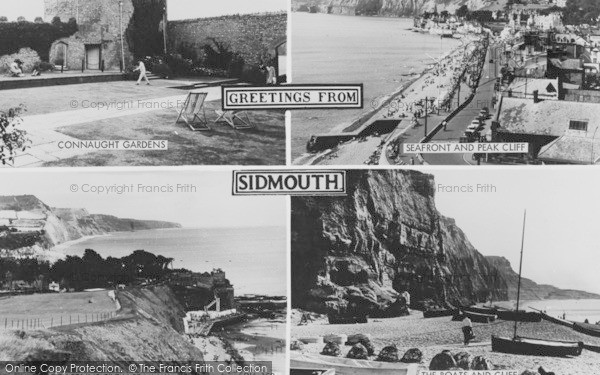 Photo of Sidmouth, Composite c.1960