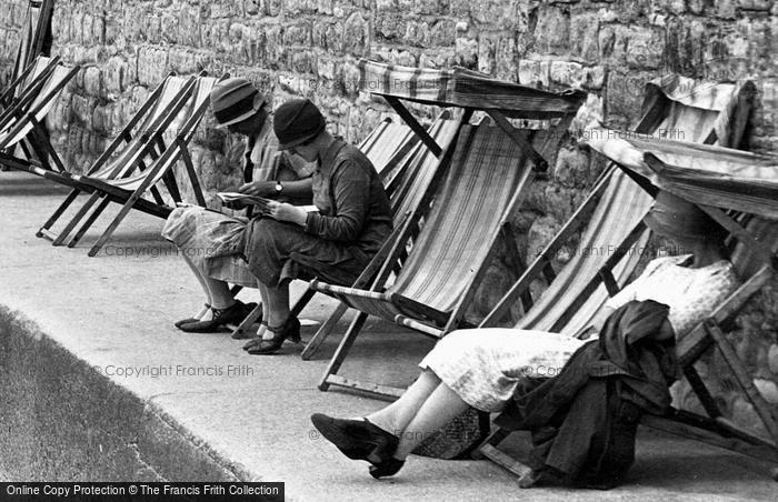 Photo of Sidmouth, Deck Chairs 1925