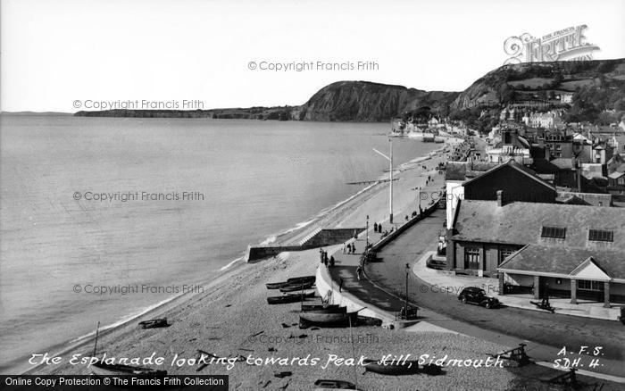 Photo of Sidmouth, Esplanade c.1950