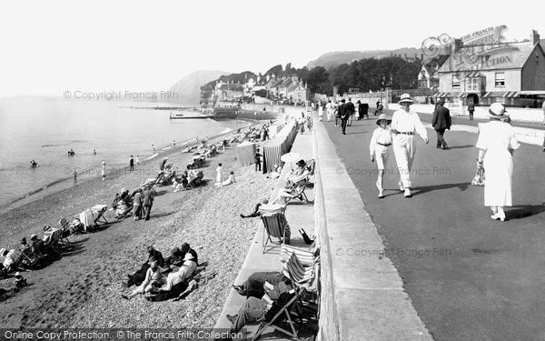 Photo of Sidmouth, Esplanade Looking West 1924