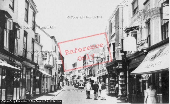 Photo of Sidmouth, Fore Street c.1955