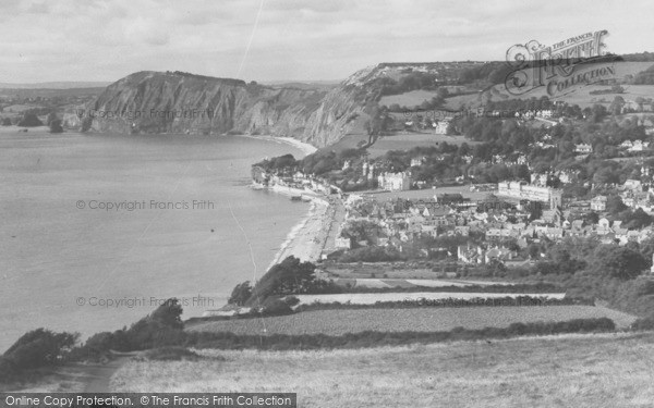 Photo of Sidmouth, From Salcombe Hill c.1950