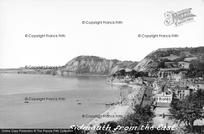 Photo of Sidmouth, From The East c.1955