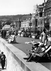 Ladies With Parasol, The Esplanade 1934, Sidmouth