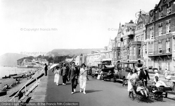 Photo of Sidmouth, Looking West 1924