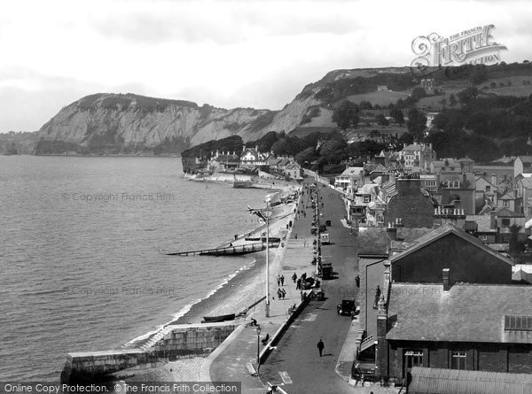 Photo of Sidmouth, Looking West 1928