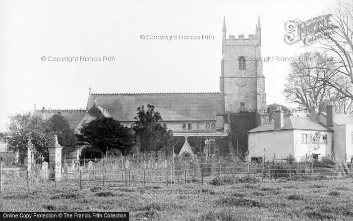 Photo of Sidmouth, Parish Church From Meadow c.1900