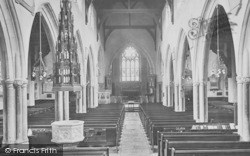 Parish Church Interior 1928, Sidmouth
