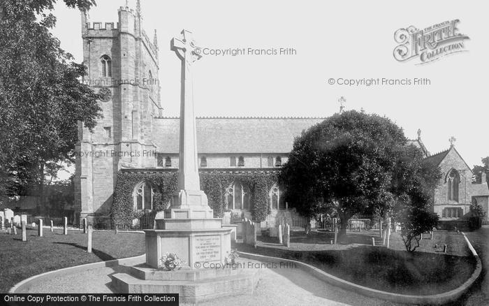 Photo of Sidmouth, Parish Church Of St Giles And War Memorial 1924