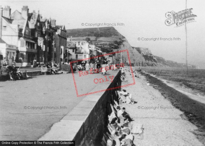 Photo of Sidmouth, Promenade And Beach c.1955