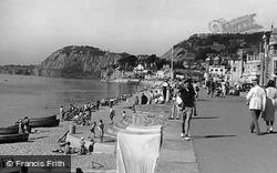 Promenade And Beach c.1955, Sidmouth