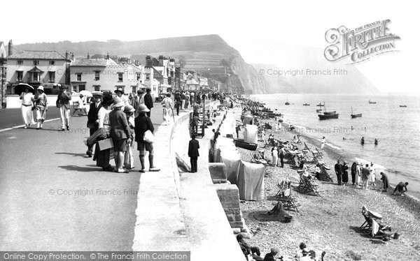 Photo of Sidmouth, Promenade Looking East 1924