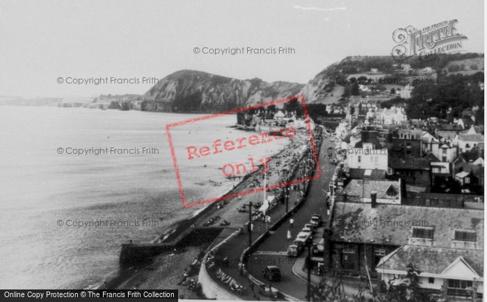 Photo of Sidmouth, Seafront c.1960