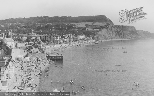 Photo of Sidmouth, The Bay From Connaught Gardens c.1955