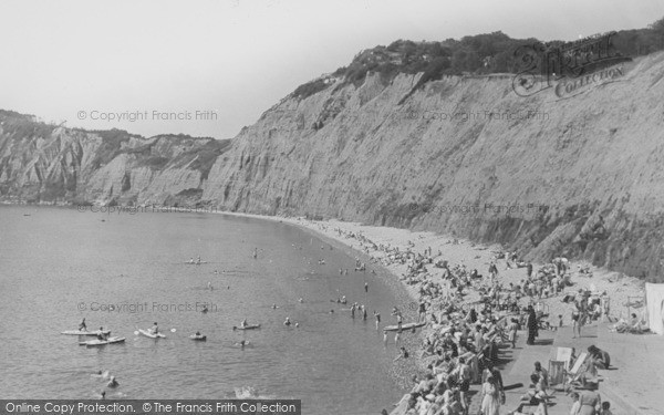 Photo of Sidmouth, The Bay From Jacob's Ladder c.1955