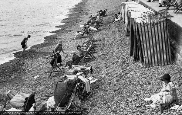 Photo of Sidmouth, The Beach 1925