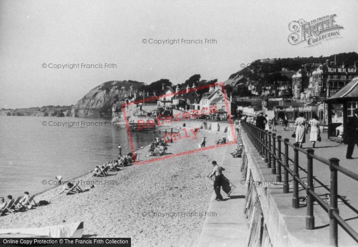 Photo of Sidmouth, The Beach c.1955