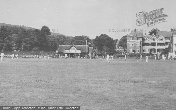 Photo of Sidmouth, The Cricket Field And Fortfield Hotel c.1955