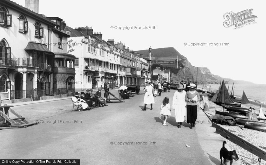 Sidmouth, the Esplanade 1918