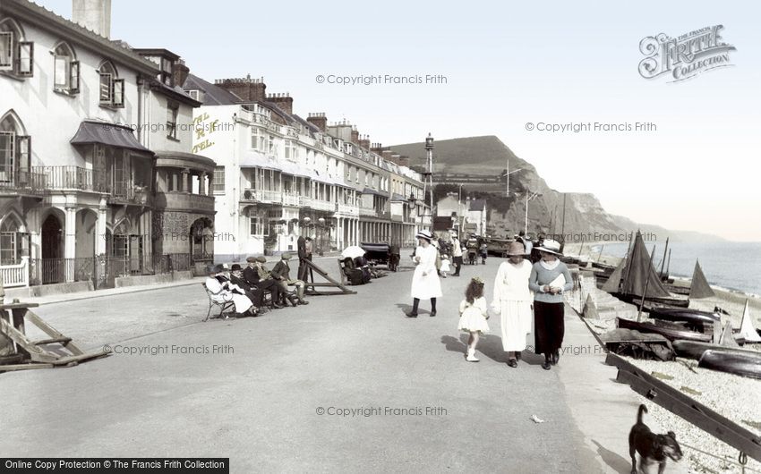 Sidmouth, the Esplanade 1918