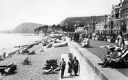 The Esplanade And Beach 1934, Sidmouth