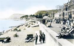 The Esplanade And Beach 1934, Sidmouth