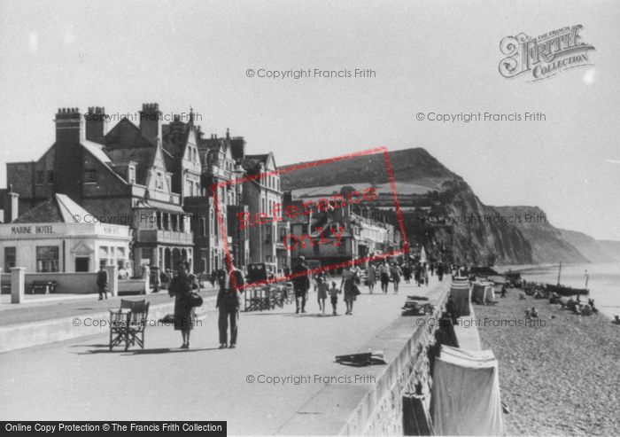 Photo of Sidmouth, The Esplanade c.1955