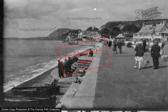 Photo of Sidmouth, The Esplanade, Looking West 1928