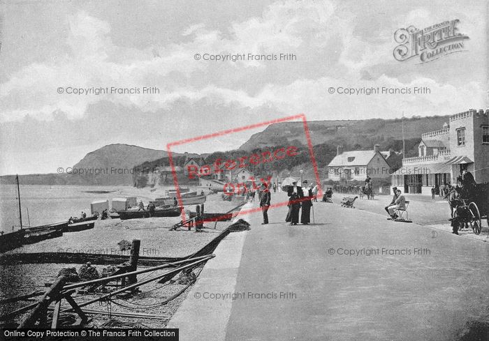Photo of Sidmouth, The Promenade And Beach c.1895