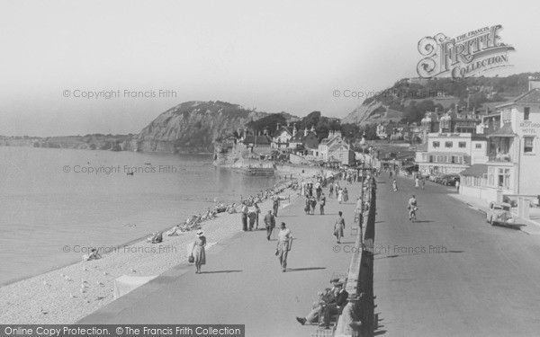 Photo of Sidmouth, The Promenade c.1955
