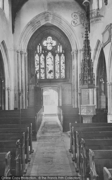 Photo of Sidmouth, The Queens Window, Parish Church Interior 1928