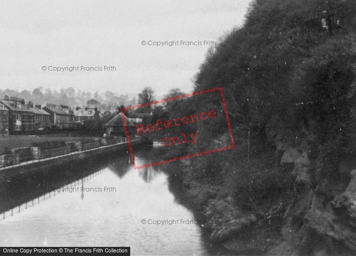 Photo of Sidmouth, View From Alma Bridge c.1950