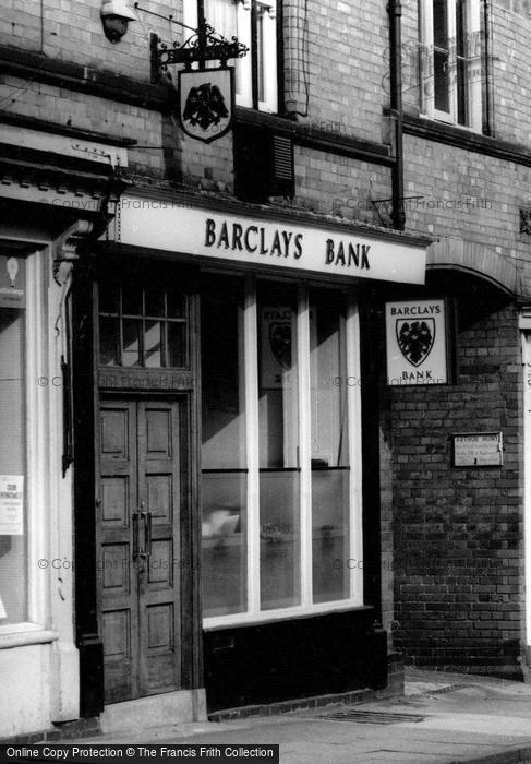 Photo of Sileby, Barclays Bank, High Street c.1965