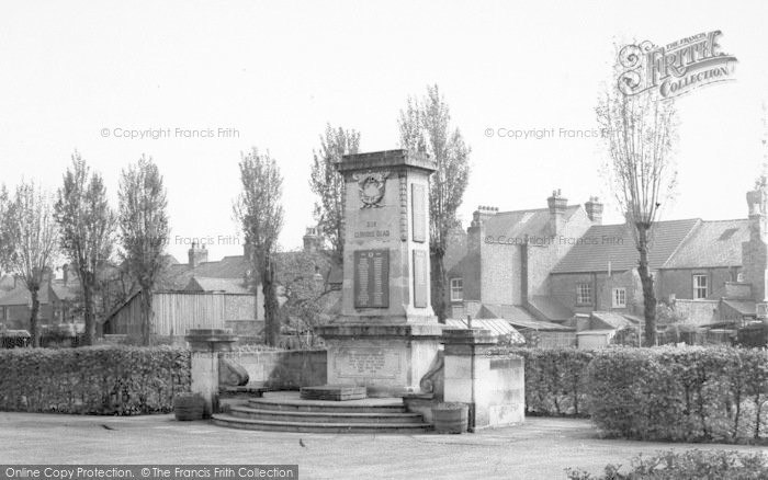 Photo of Sileby, The Memorial c.1960