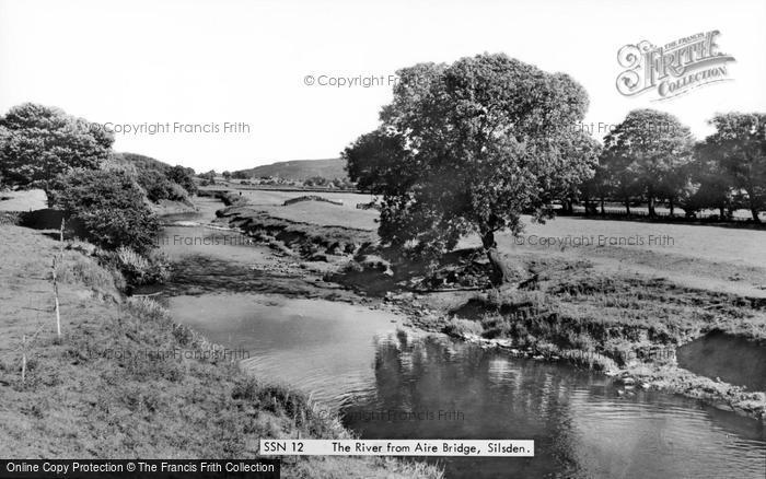 Photo of Silsden, The River From Aire Bridge c.1955
