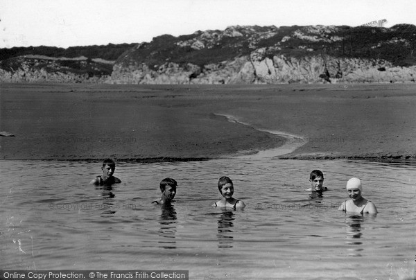 Photo of Silverdale, Bathing c.1930