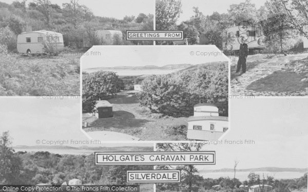 Photo of Silverdale, Holgate's Caravan Park Composite c.1955