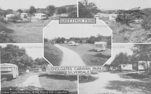 Photo of Silverdale, Holgate's Caravan Park Composite c.1965